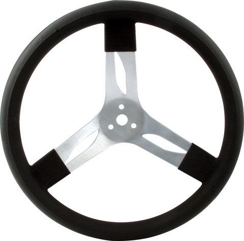 QUICKCAR RACING PRODUCTS17in Steering Wheel Alum Black