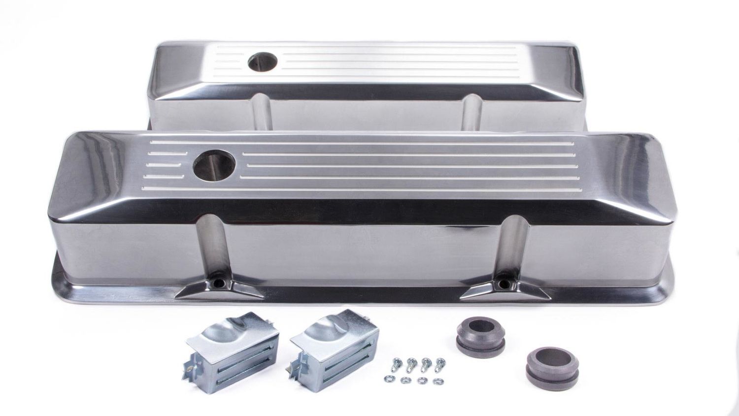RACING POWER CO-PACKAGEDSBC Alum Recessed Tall V/C Milled Polished