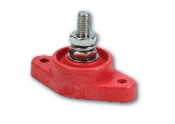 QUICKCAR RACING PRODUCTSPower Distribution Block Red Single Post