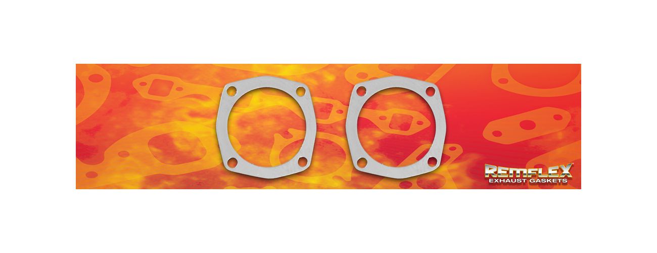REMFLEX EXHAUST GASKETSHeader Collector Gaskets 4-Bolt 3.875 ID (2pk)
