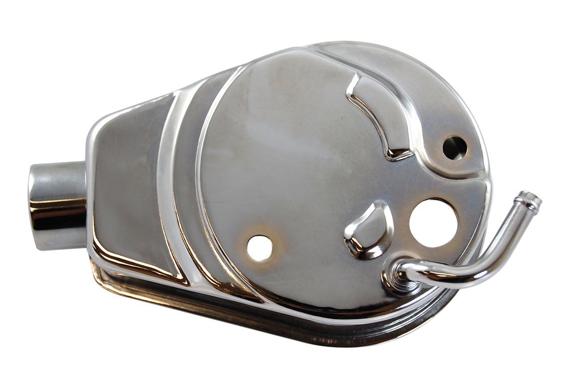 RACING POWER CO-PACKAGEDPower Steering Pump Rese rvoir Only Chrome