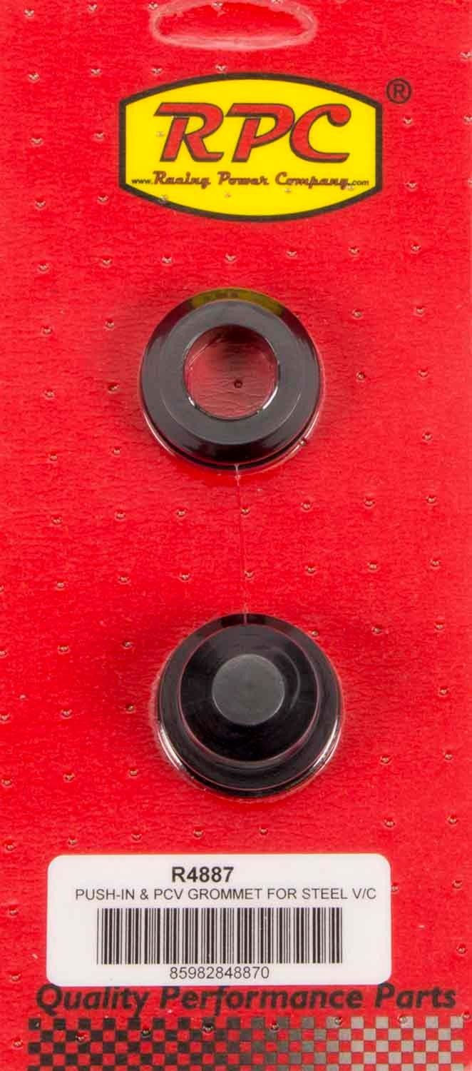 RACING POWER CO-PACKAGED1-1/4 OD x 3/4 ID Steel V/C Rubber Grommets (2)