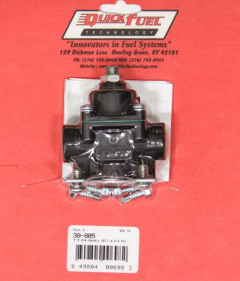QUICK FUEL TECHNOLOGYPressure Regulator Black Use wMethanol