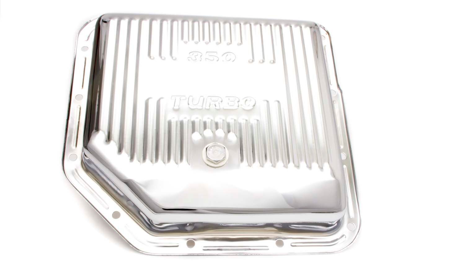 RACING POWER CO-PACKAGEDTH350 Trans Pan Chrome Steel Finned