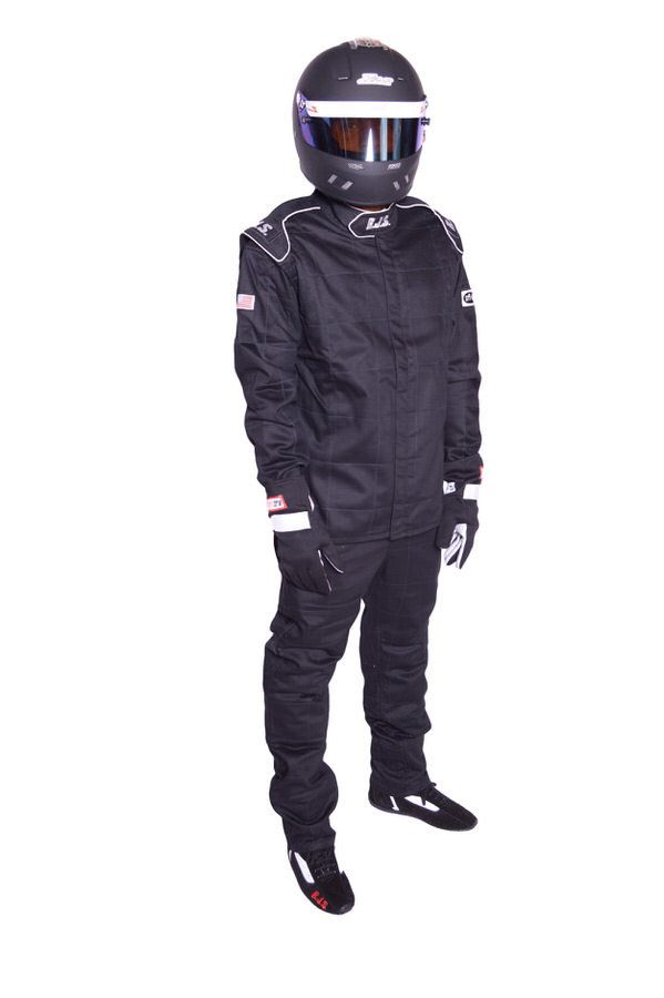 RJS SAFETYPants Black 4X-Large SFI-1 FR Cotton