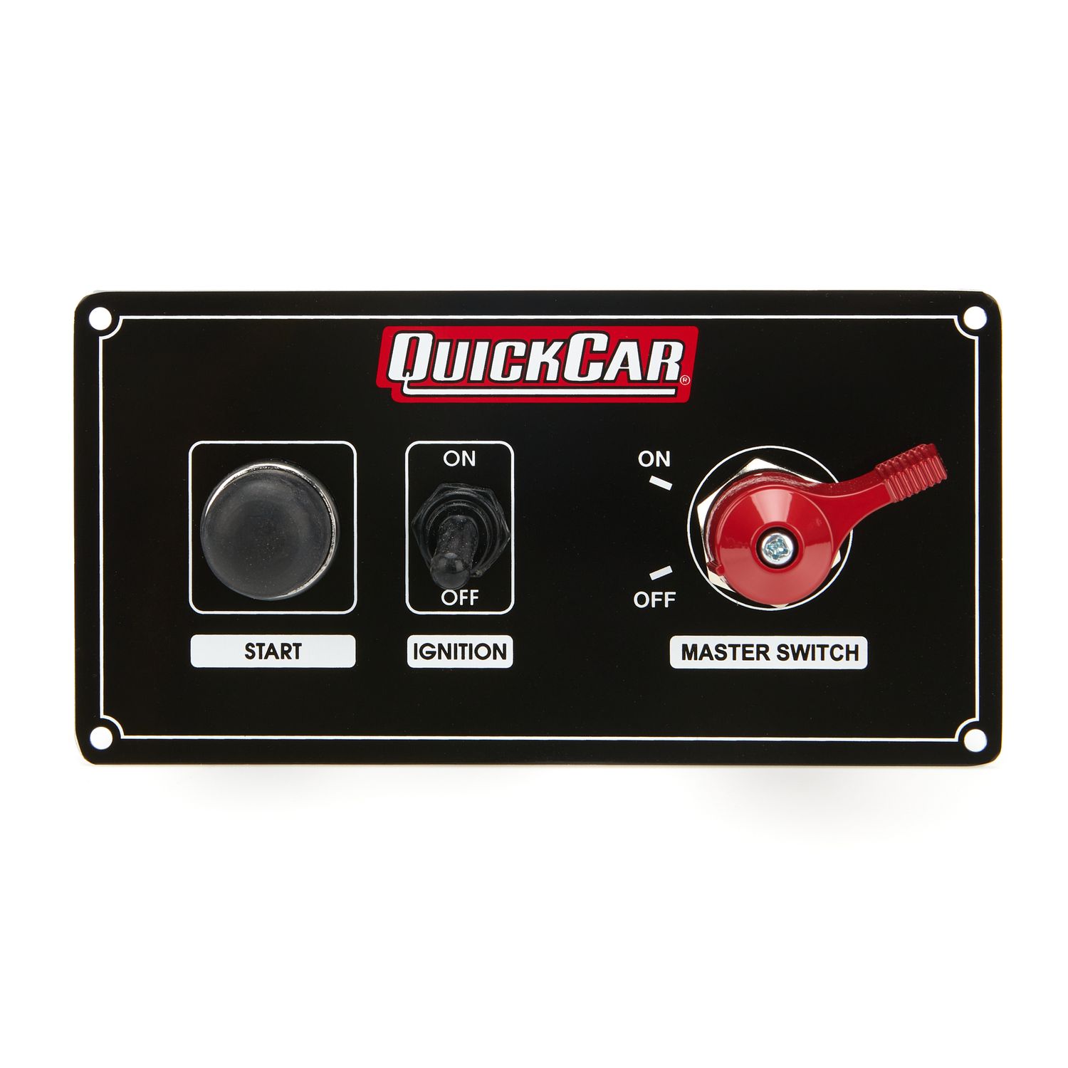 QUICKCAR RACING PRODUCTSIgnition Panel w/ MSD & 1 Acc. Switch