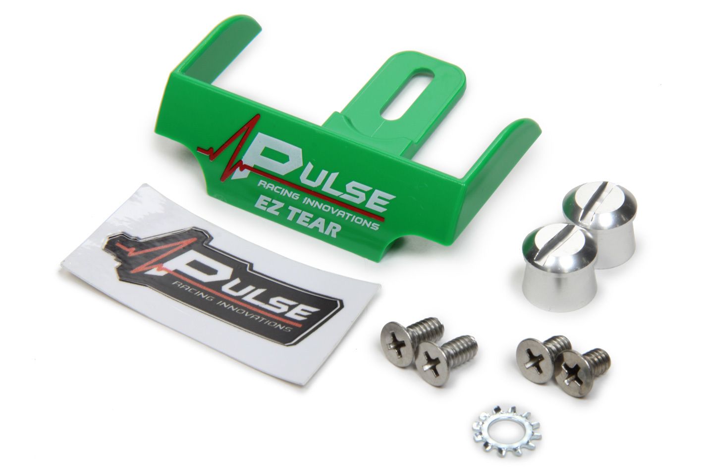 PULSE RACING INNOVATIONSEZ Tear Green w/ Silver Tear Off Post