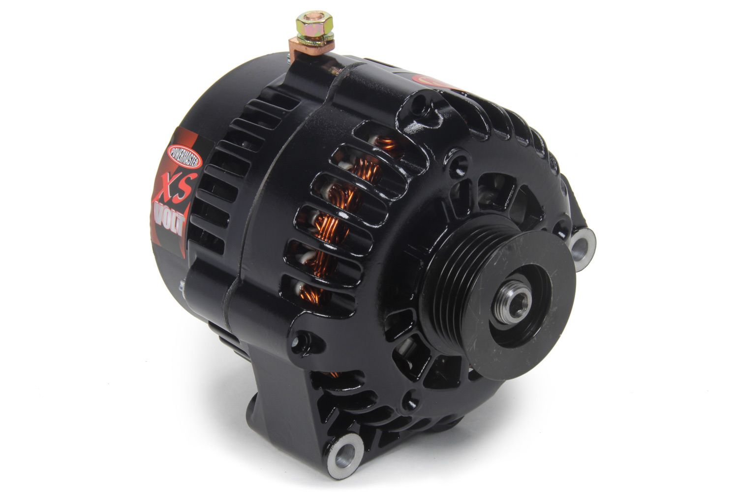 POWERMASTERAlternator 165 Amps GM 6-Groove - Black