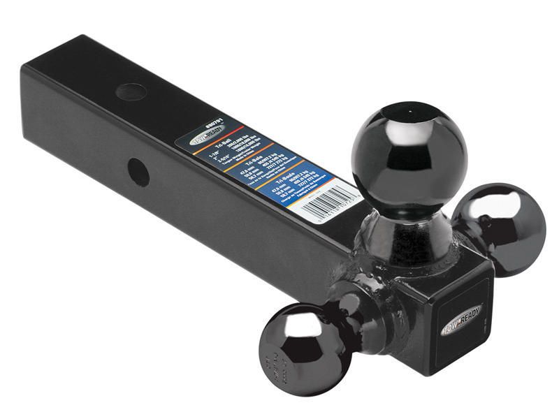 REESETri-Ball Ball Mount 2in Sq. Solid Shank w/Black