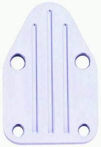 RACING POWER CO-PACKAGED Polished Alum SB Chevy Block Off Plate