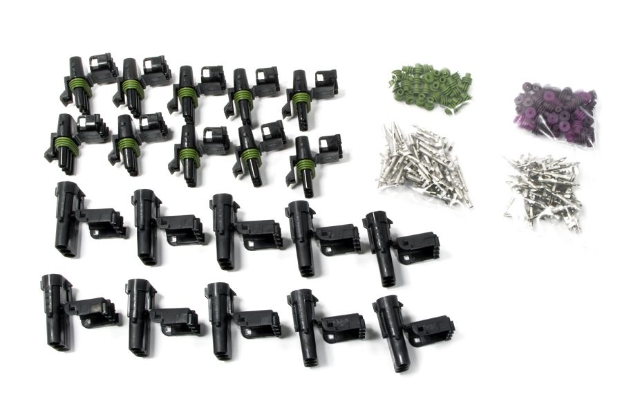 PAINLESS WIRING 3 Circuit Male & Female Weatherpack Kit 10 each