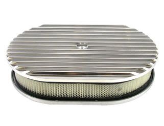 RACING POWER CO-PACKAGEDPol Alum 12X2 All Finned Air Cleaner Kit Paper