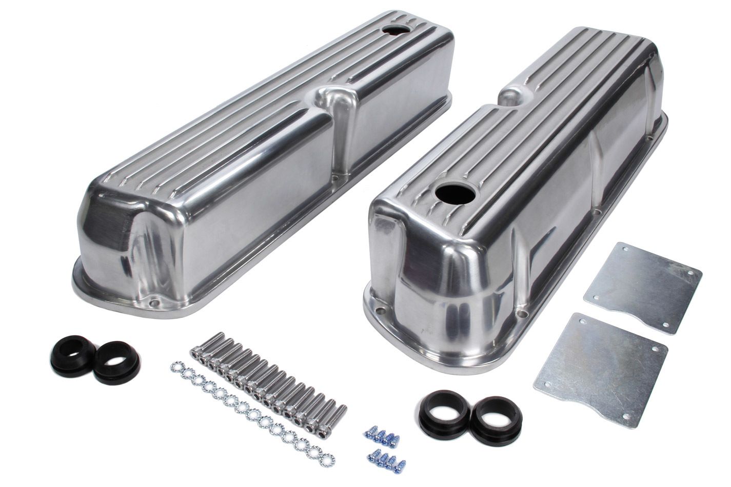RACING POWER CO-PACKAGEDSB Ford Aluminum Valve C overs - Tall Finned