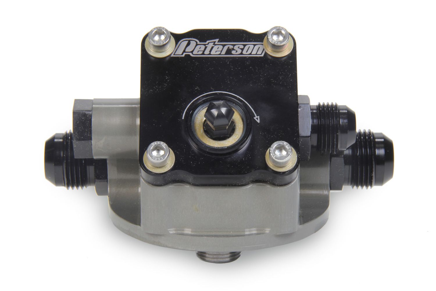 PETERSON FLUIDEngine Primer Oil Filter Mount 12an Chevy R to L