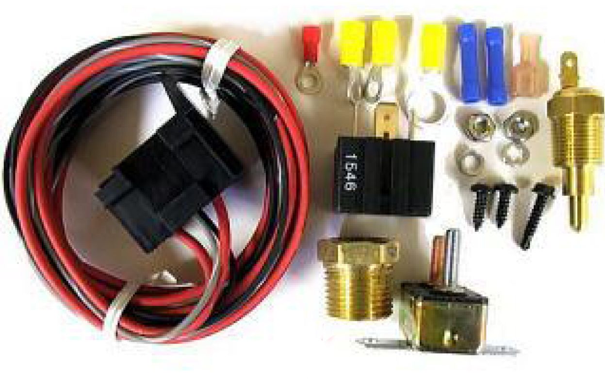 RACING POWER CO-PACKAGEDFan Relay With Thermost at 185/170 Deg