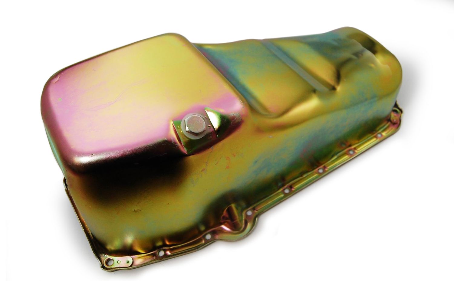 RACING POWER CO-PACKAGEDOil Pan SB Chevy 1965-79 Lh Dipstick - Zinc