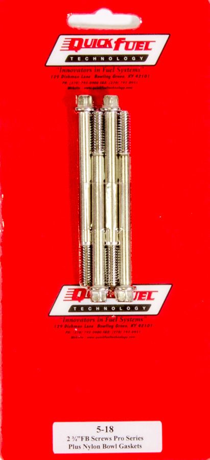 QUICK FUEL TECHNOLOGYFuel Bowl Screws - Pro Series - 4-Pack