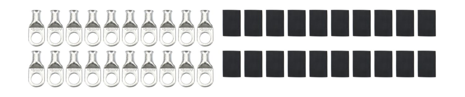 QUICKCAR RACING PRODUCTSRing Terminal 1/2in 4 Ga w/Heat Shrink 20pk