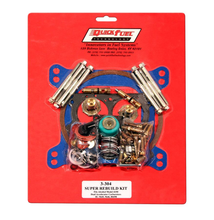 QUICK FUEL TECHNOLOGYSuper Non-Stick Rebuild Kit Alcohol 4150/4150 HP