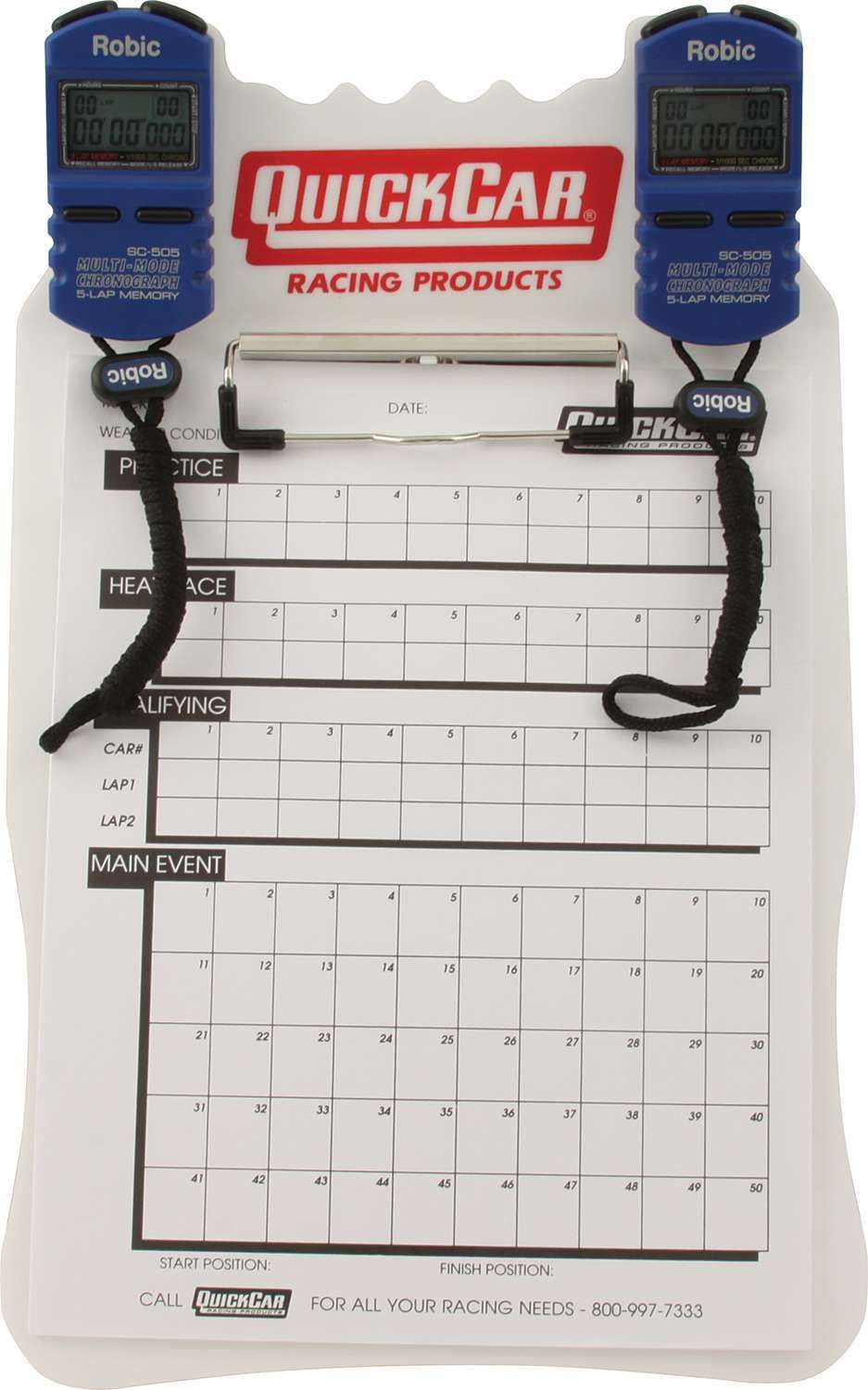 QUICKCAR RACING PRODUCTSClipboard Timing System White