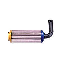 PETERSON FLUIDIn Tank Fuel Filter 90 Deg. 60 Micron