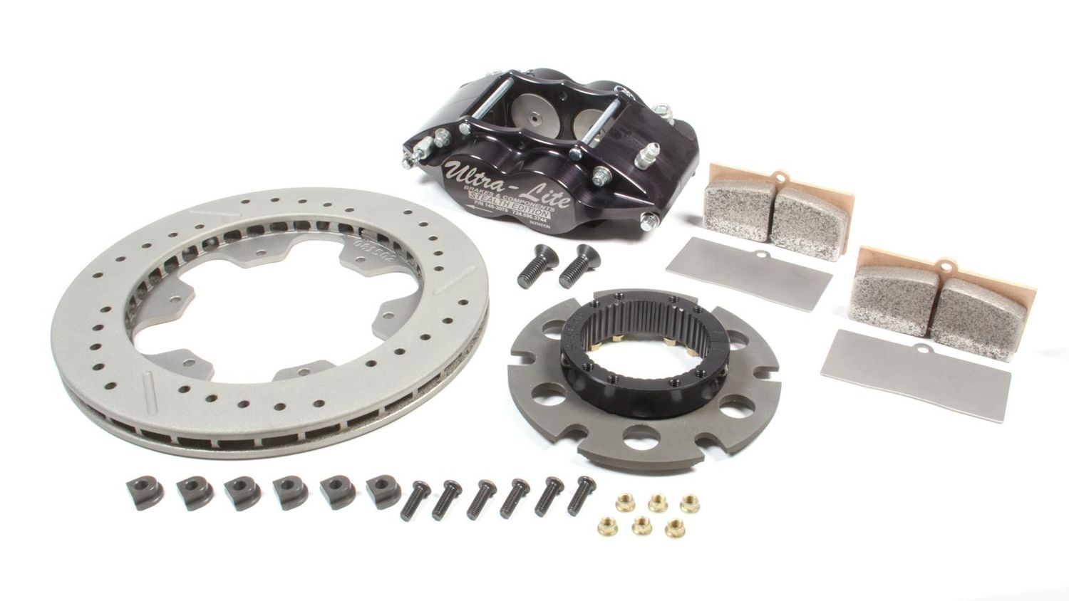 RED DEVIL / ULTRA LITE BRAKES Inboard Brake Kit Round TI Rotor Black