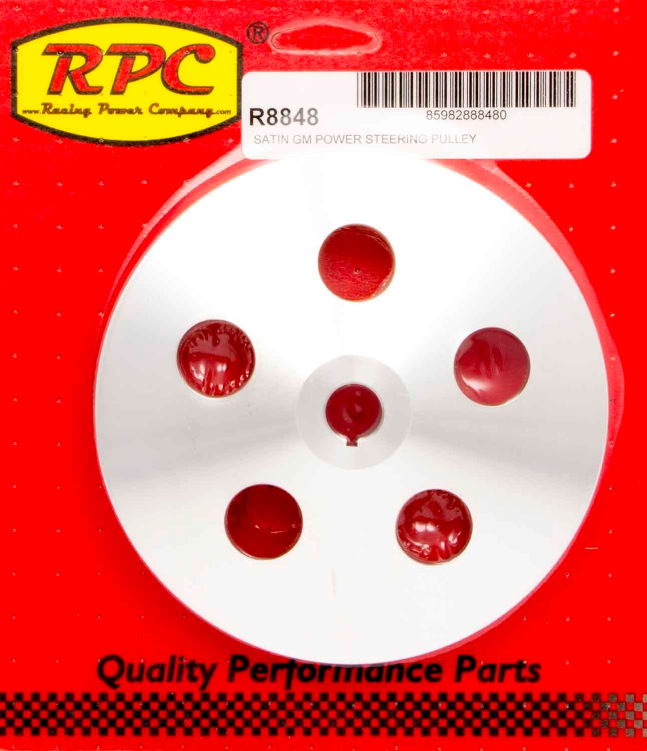 RACING POWER CO-PACKAGEDPre 84 GM Power Steering Pulley Satin Alum