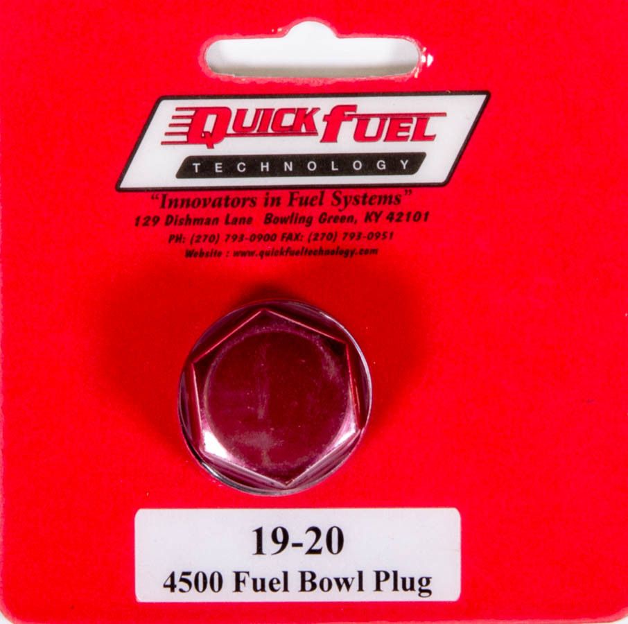 QUICK FUEL TECHNOLOGYFuel Inlet Plug - Red 7/8-20