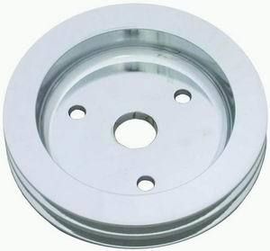 RACING POWER CO-PACKAGEDPol Alum SBC Double Gro ove Pulley
