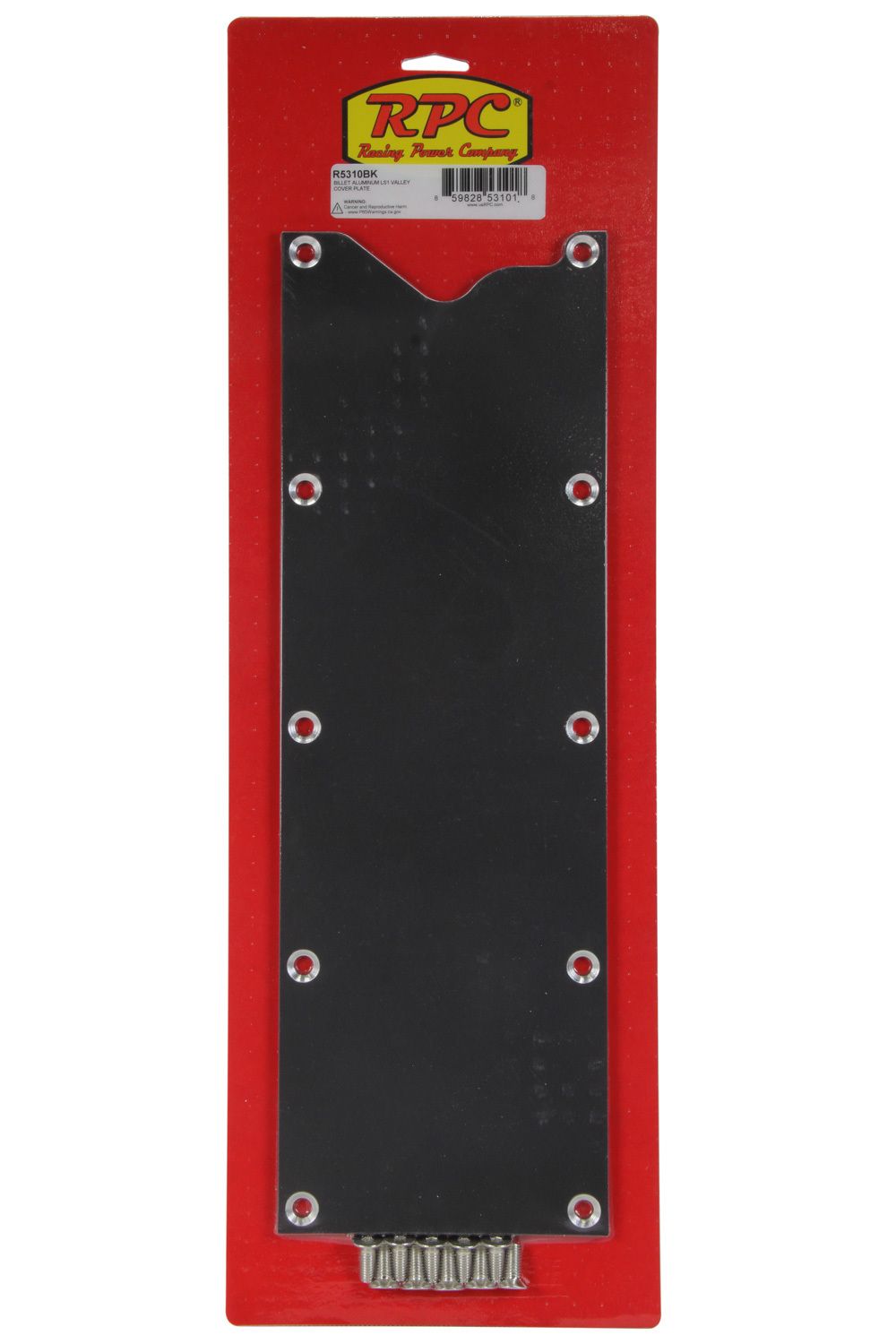 RACING POWER CO-PACKAGEDBillet LS1 Valley Cover Plate Black