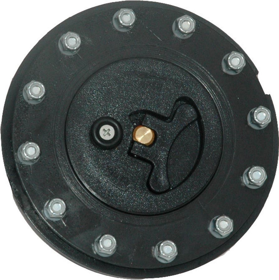RCICap Flush Mount Black Plastic 12-Bolt