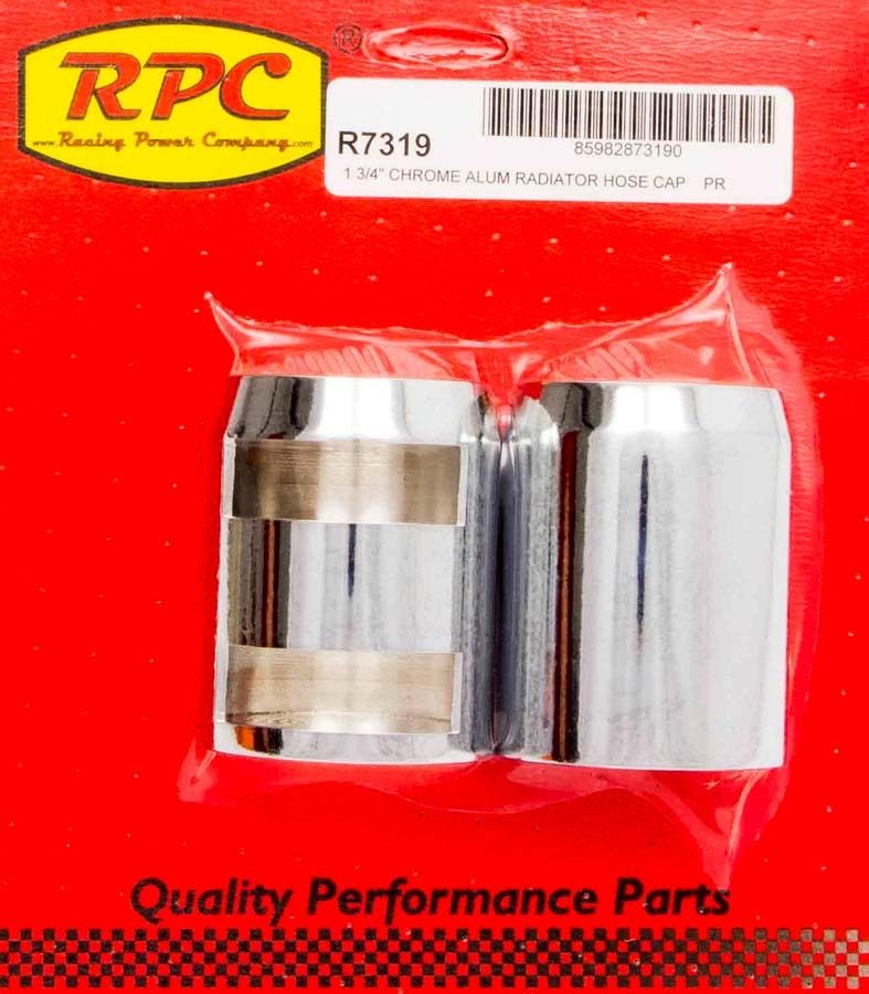 RACING POWER CO-PACKAGEDChrome Radiator Hose End Pair