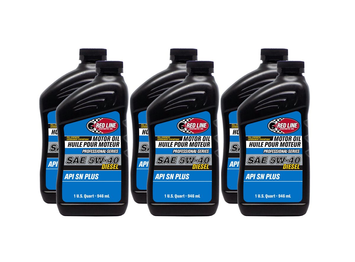 REDLINE OILPro-Series 5w40 Oil Case 6 x 1 Quart Diesel