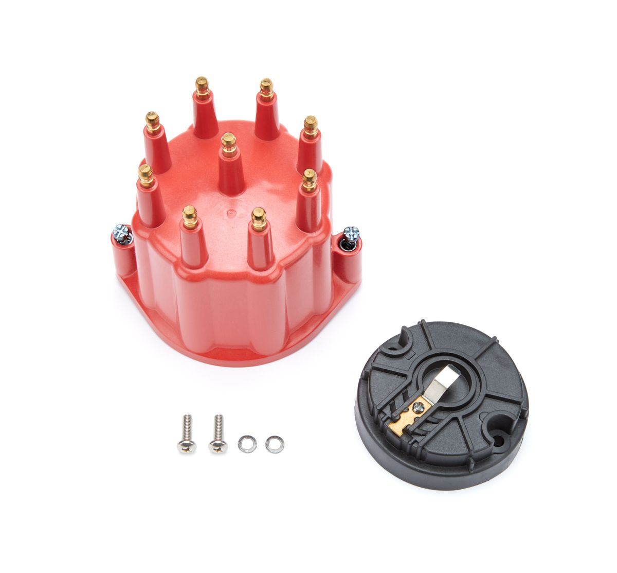 PERTRONIX IGNITIONDist. Cap & Rotor Kit - Red w/Male Tower