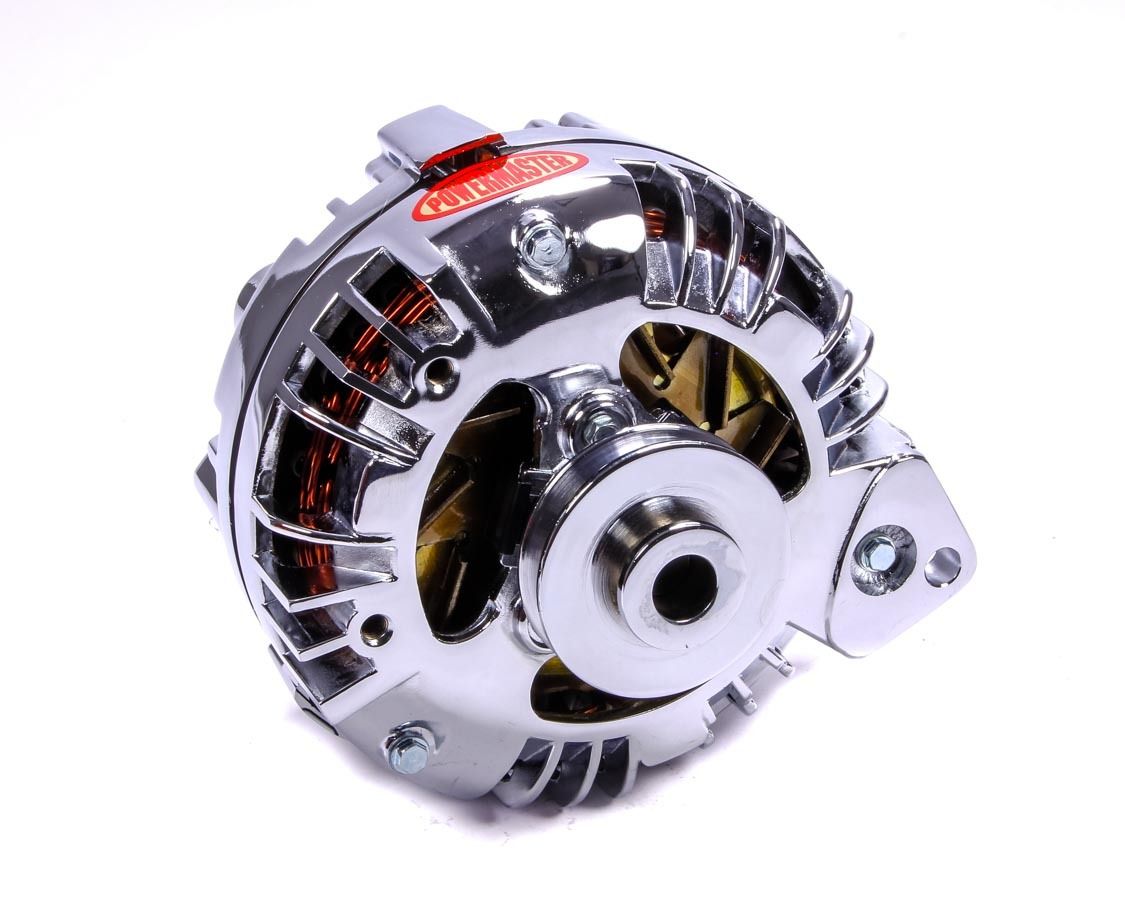 POWERMASTERChrome Mopar Alternator 95 Amp Single Pulley