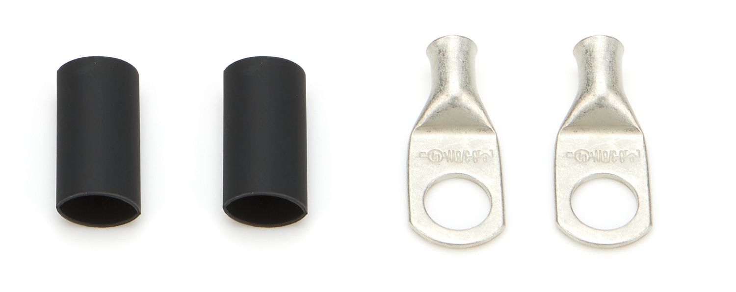 QUICKCAR RACING PRODUCTSRing Terminal 5/16in 8 Ga w/Heat Shrink Pair