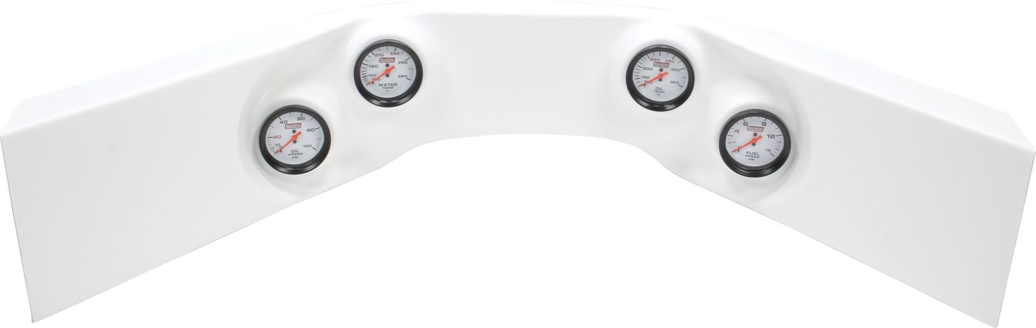 QUICKCAR RACING PRODUCTSExtreme 4-Gauge Molded Dash OP/WT/OT/FP White