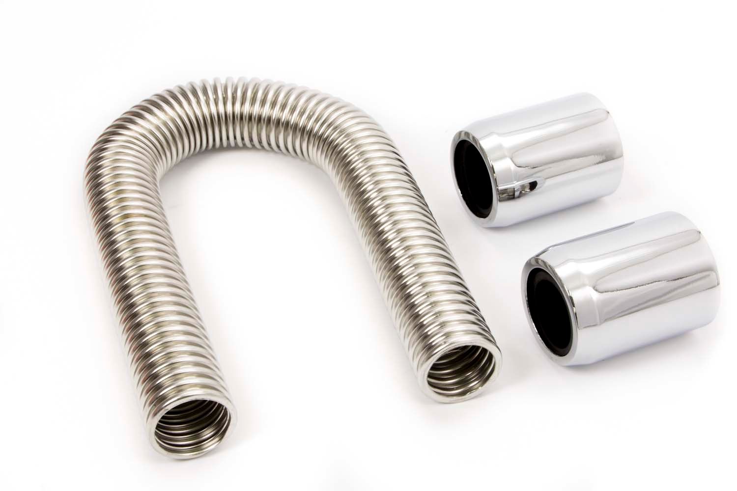 RACING POWER CO-PACKAGED48in Stainless Hose Kit w/Chrome Ends