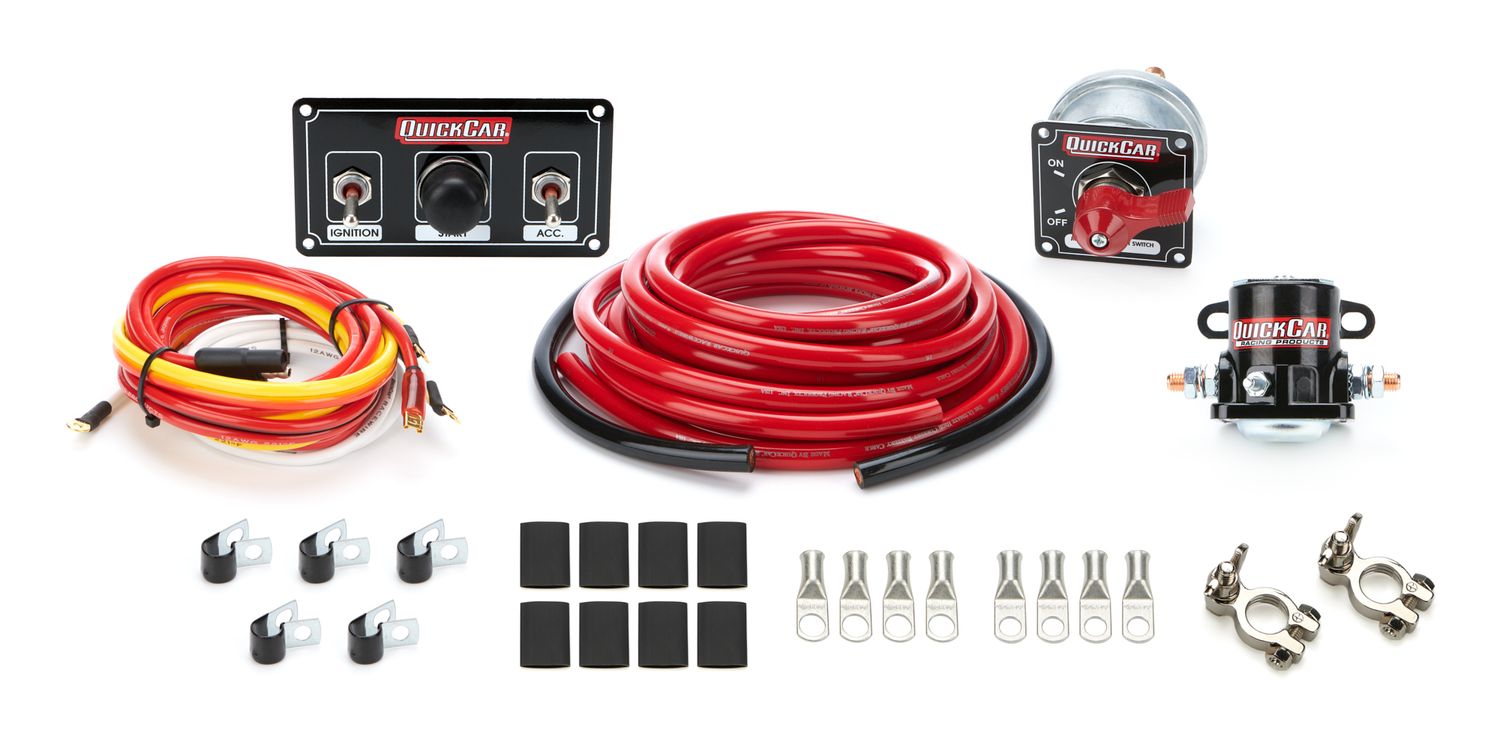 QUICKCAR RACING PRODUCTSWiring Kit Premium 4 Ga w/Black 50-820 Panel