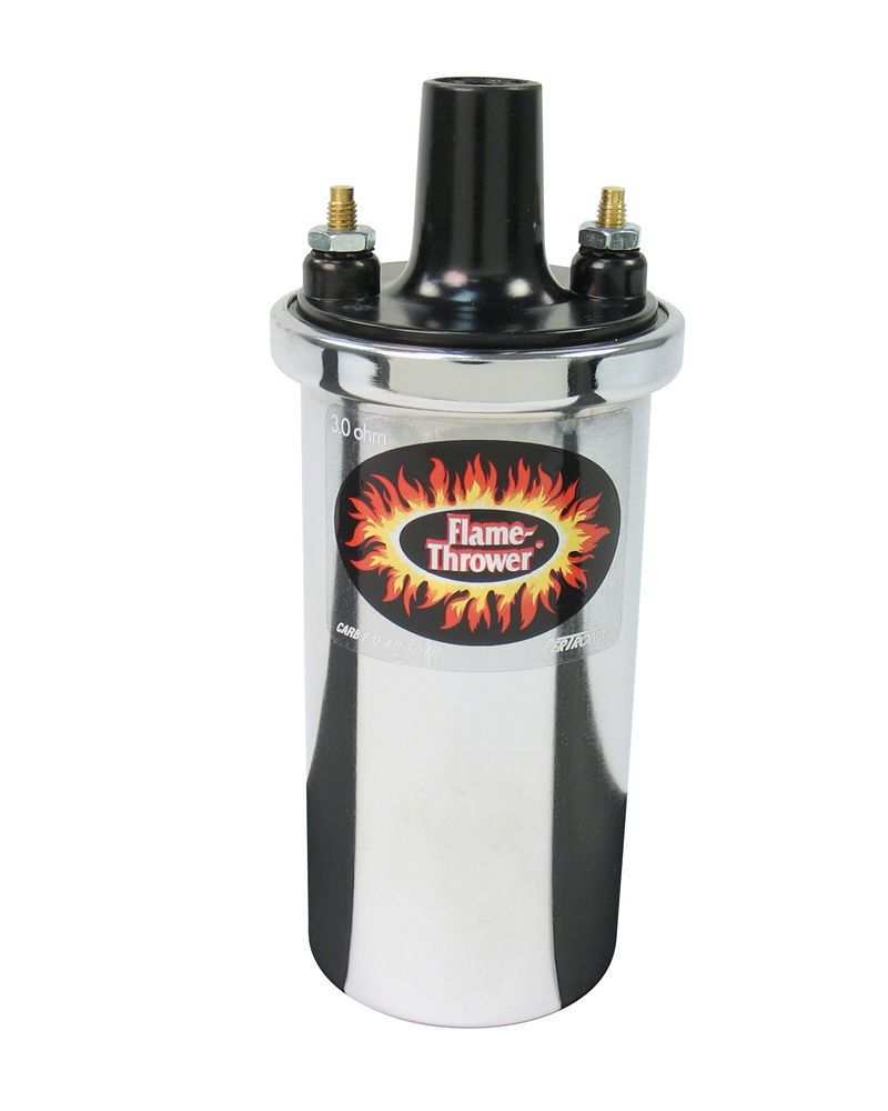 PERTRONIX IGNITIONFlame-Thrower Coil - Chrome oil filled 3 ohm