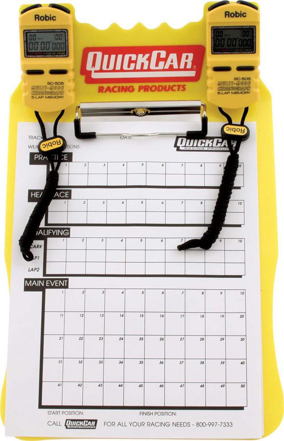 QUICKCAR RACING PRODUCTSClipboard Timing System Yellow