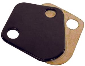 RACING POWER CO-PACKAGEDB/B Chevy Fuel Pump Block Off Plate Black