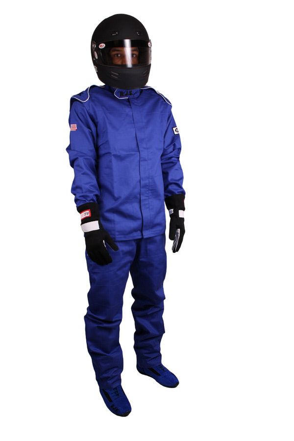 RJS SAFETYPants Blue Medium SFI-1 FR Cotton