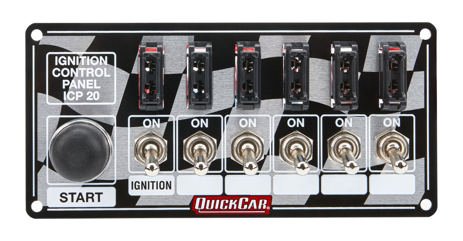 QUICKCAR RACING PRODUCTSIgnition Panel Fused w/Start Button