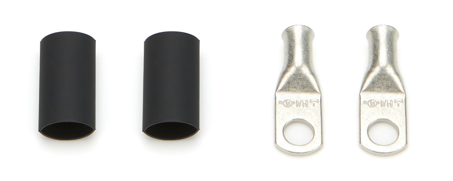 QUICKCAR RACING PRODUCTSPower Ring 8 AWG 1/4in Hole Pair w/Heat Shrink