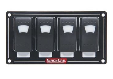 QUICKCAR RACING PRODUCTSAccessory Panel 4 Switch Rocker Lighted