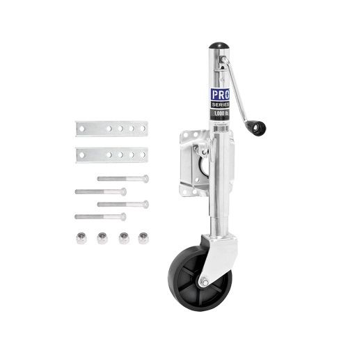 REESE1000 lbs. Swivel Zinc Pl ated 6in Poly Wheel