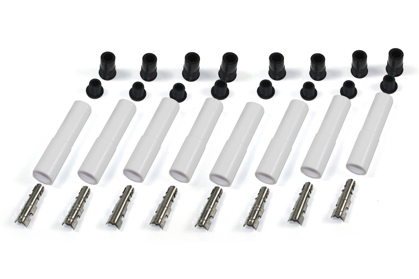 PERTRONIX IGNITIONCeramic Spark Plug Boot Kit Straight 8pk White
