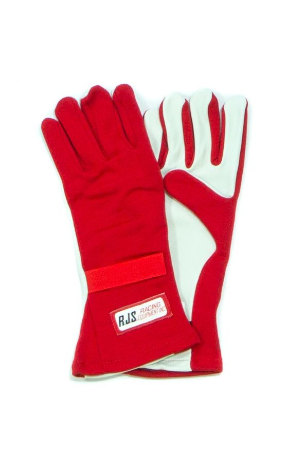 RJS SAFETY Gloves Nomex D/L LG Red SFI-5