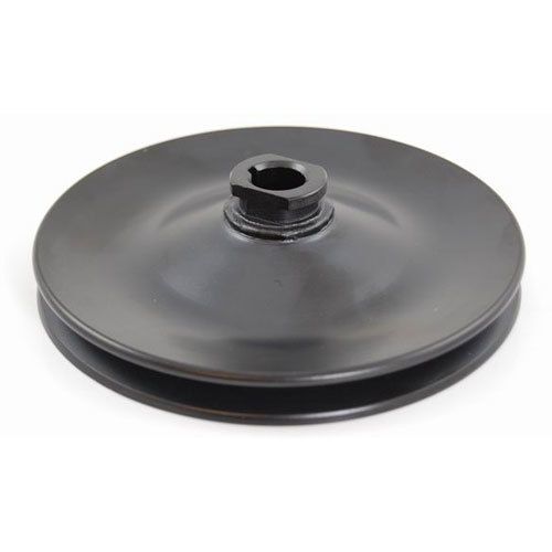 RACING POWER CO-PACKAGEDGM Power Steering Pulley Black Single Grooved